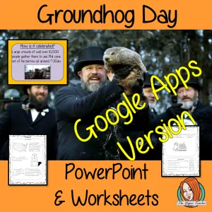 Distance Learning Groundhog Day Google Slides Lesson