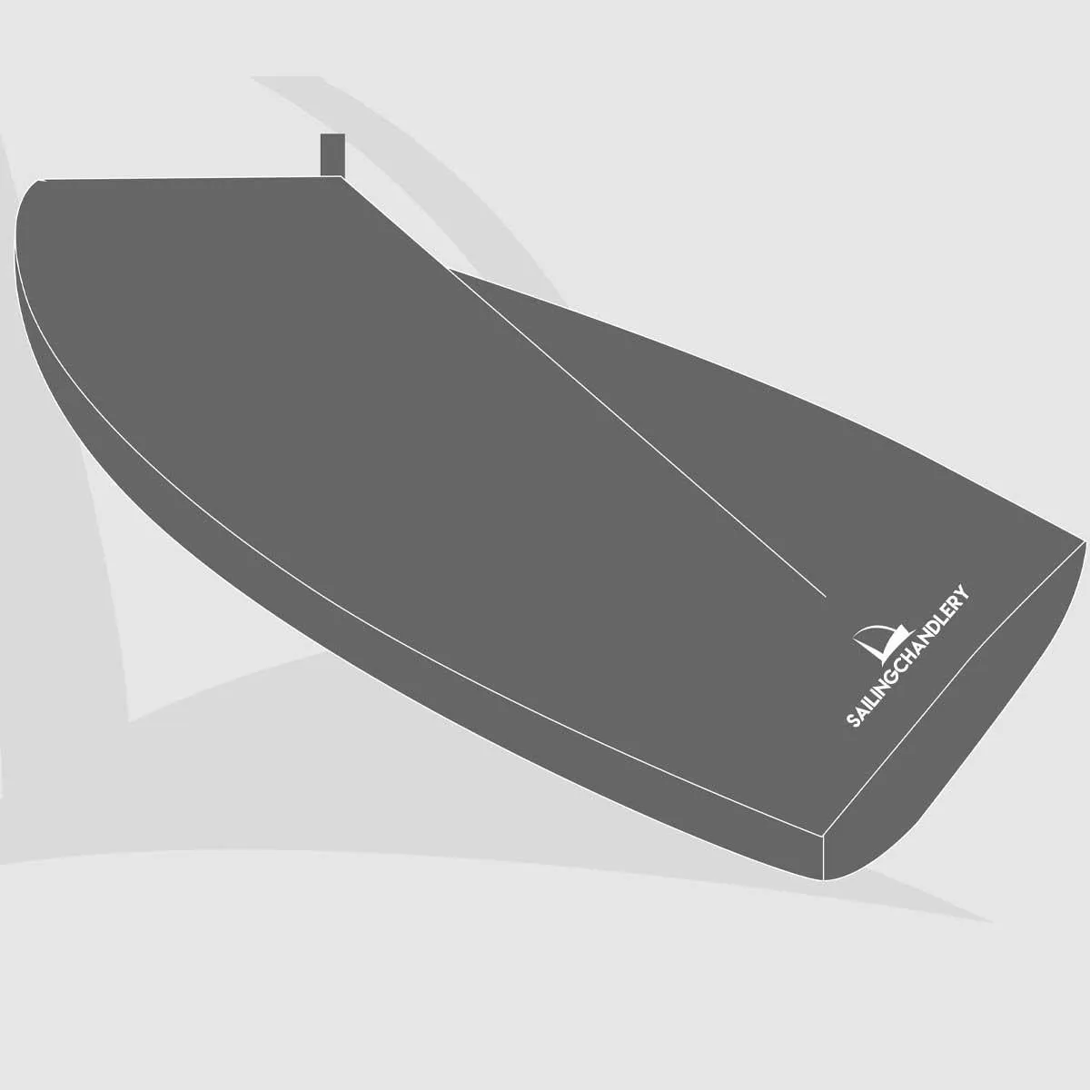 Enterprise Boat Cover - Boom Up - PVC Grey