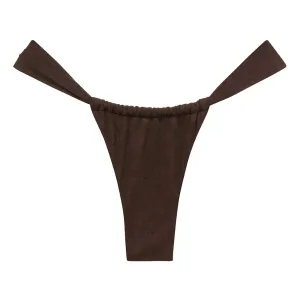 Espresso Suede Sandra Bikini Bottom