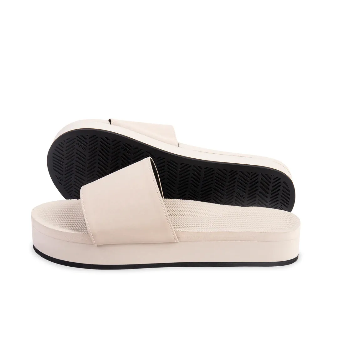 ESSNTLS Womens PLATFORM Slides - Sea Salt