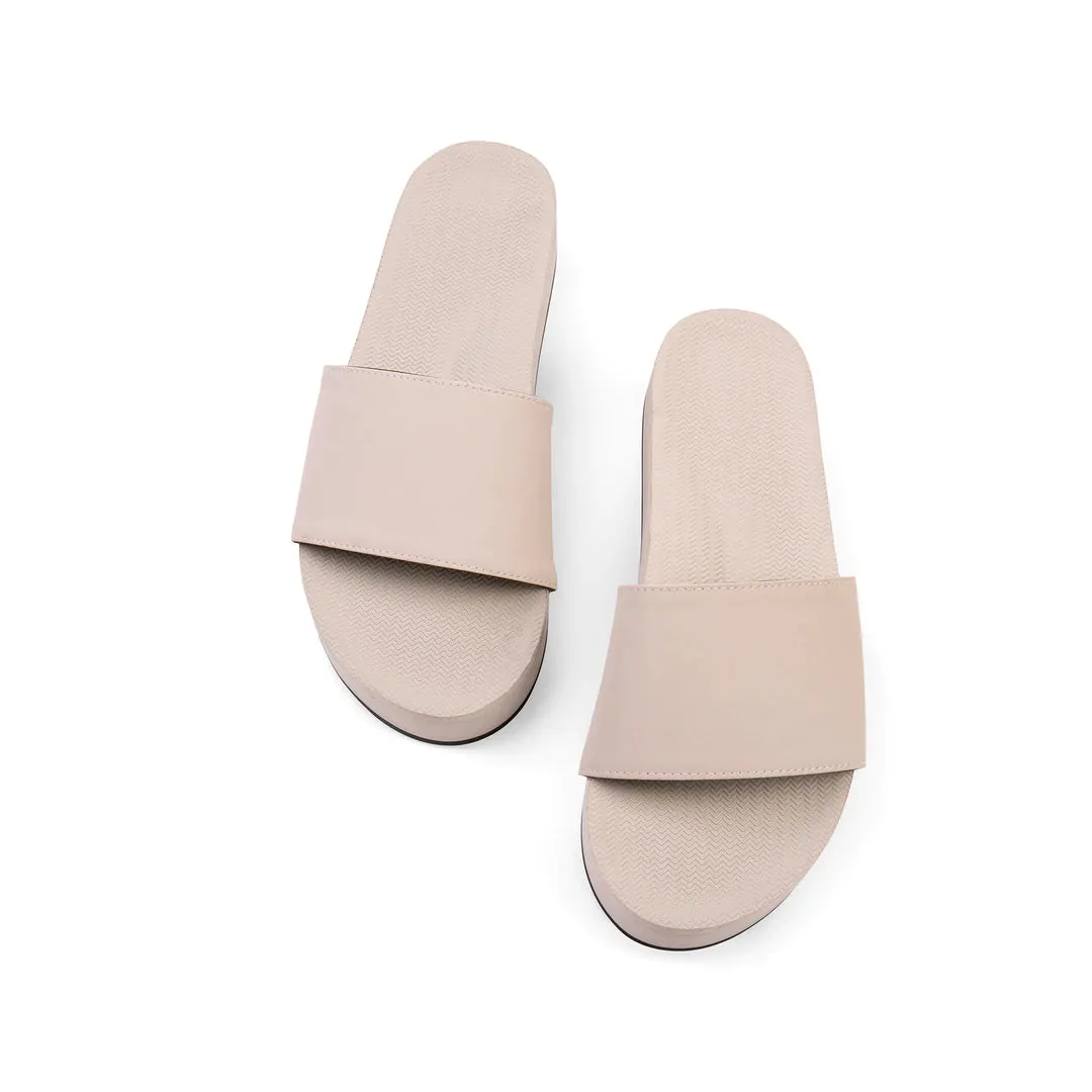 ESSNTLS Womens PLATFORM Slides - Sea Salt