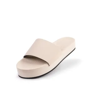 ESSNTLS Womens PLATFORM Slides - Sea Salt