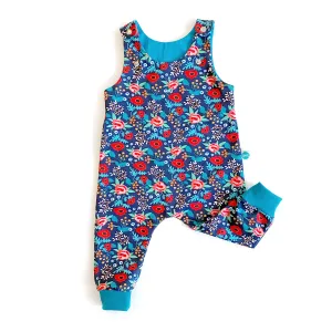 Floral Dungarees