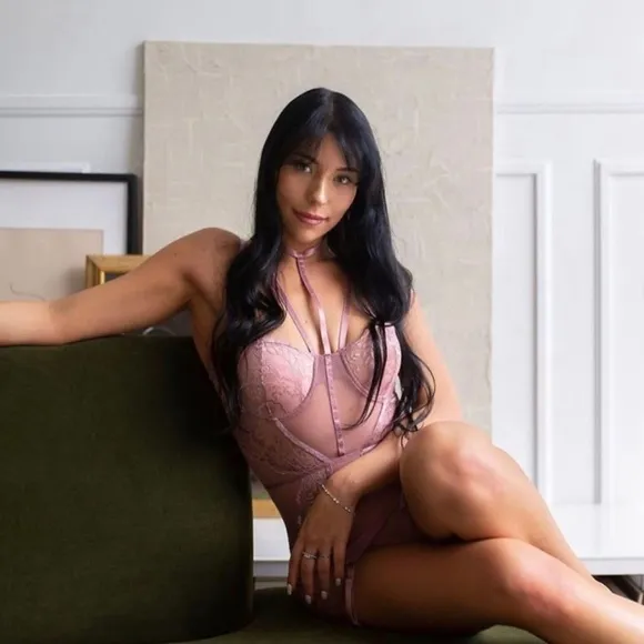 Floral Lace And Mesh Chemise Set