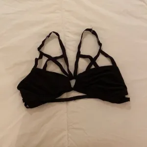For Love &amp; Lemons Black Strappy Bralette
