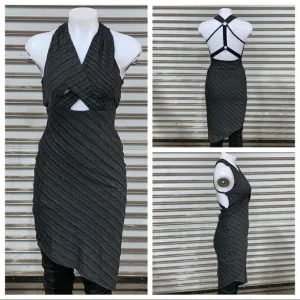 Free people asymmetrical hem dress w/ strappy back