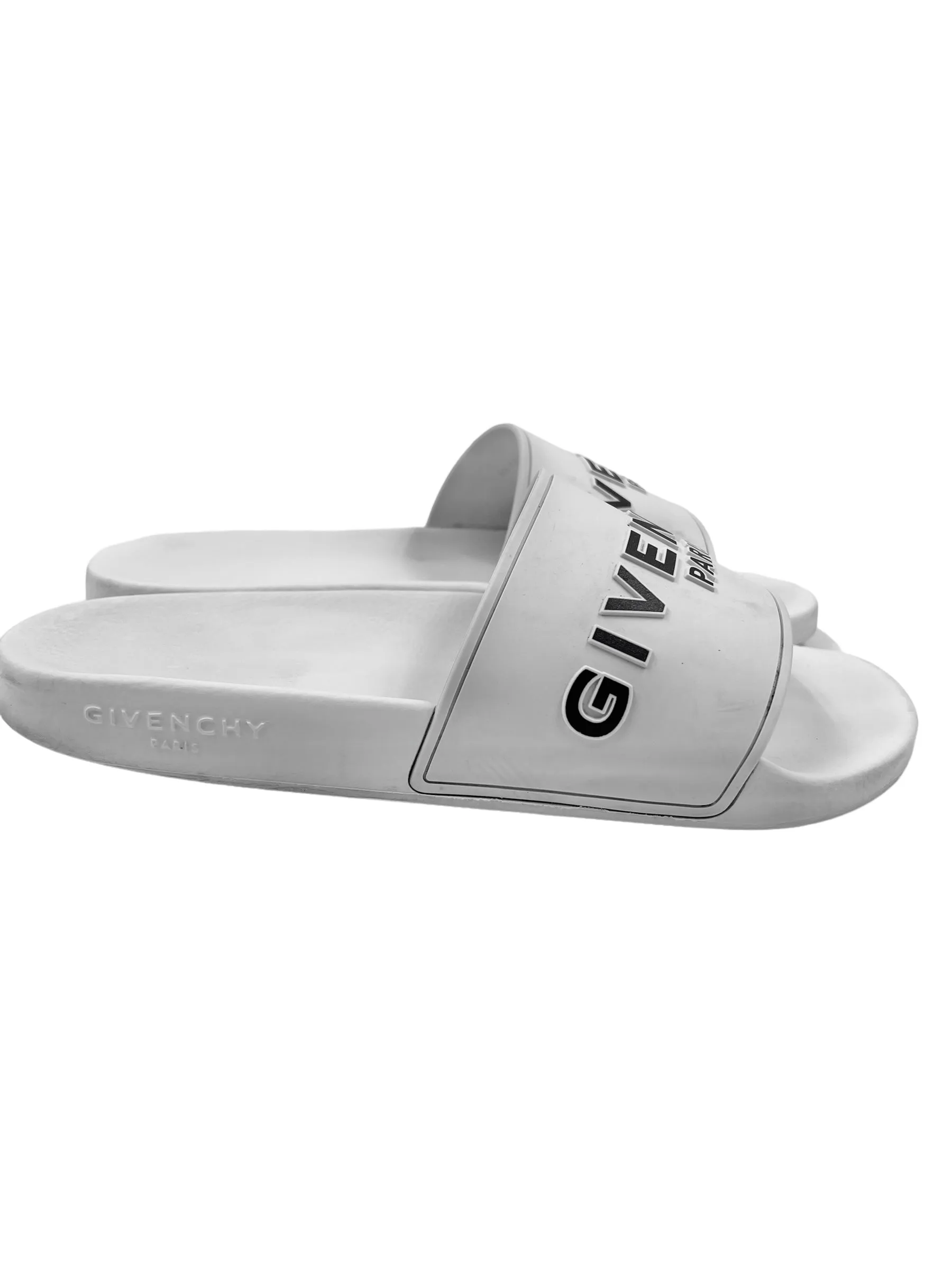 Givenchy Size 41 White Pool Slides