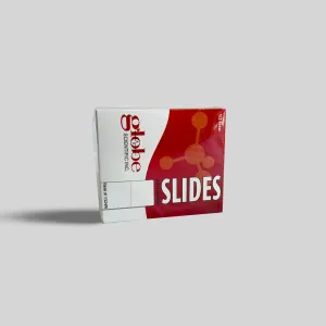 Globe Scientific Microscope Slides 72-Pack Frosted White Glass 1324W