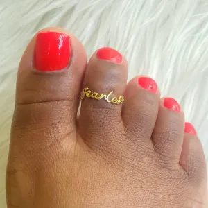 Gold Dipped Fearless Ring