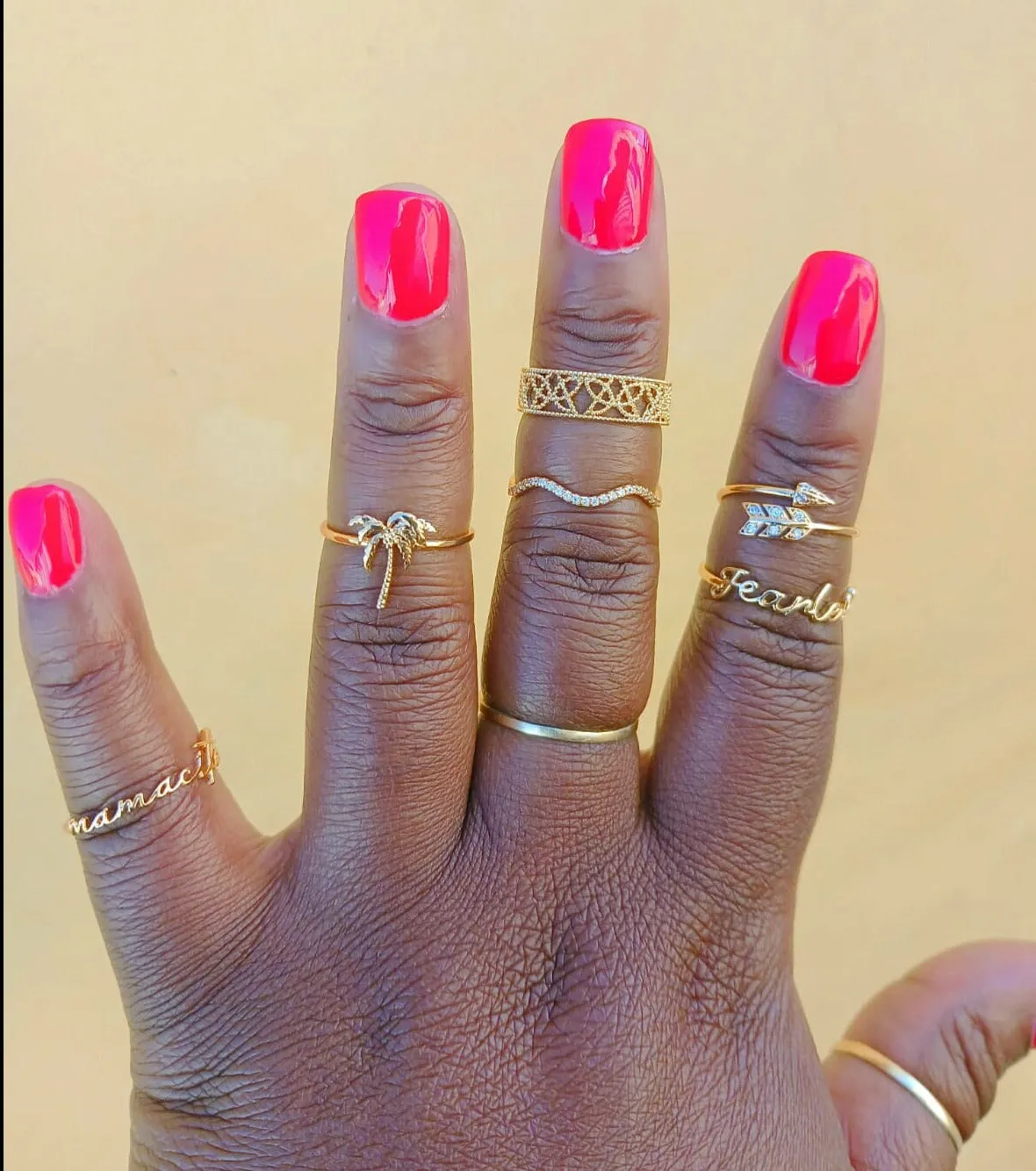 Gold Dipped Fearless Ring