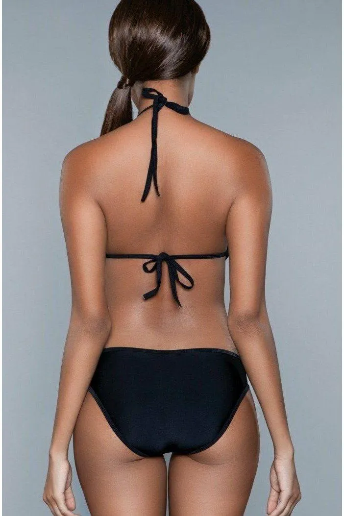 Halter Neck One Piece Swimsuit