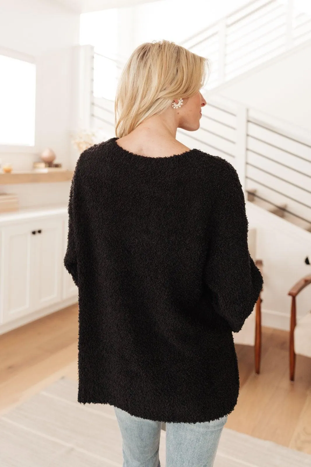 Hazel Blues® | Knit Your Love Sweater in Black