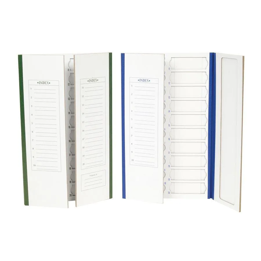 Heathrow Scientific HS120197 20-Place Slide Tray Cardboard, Yellow Trim