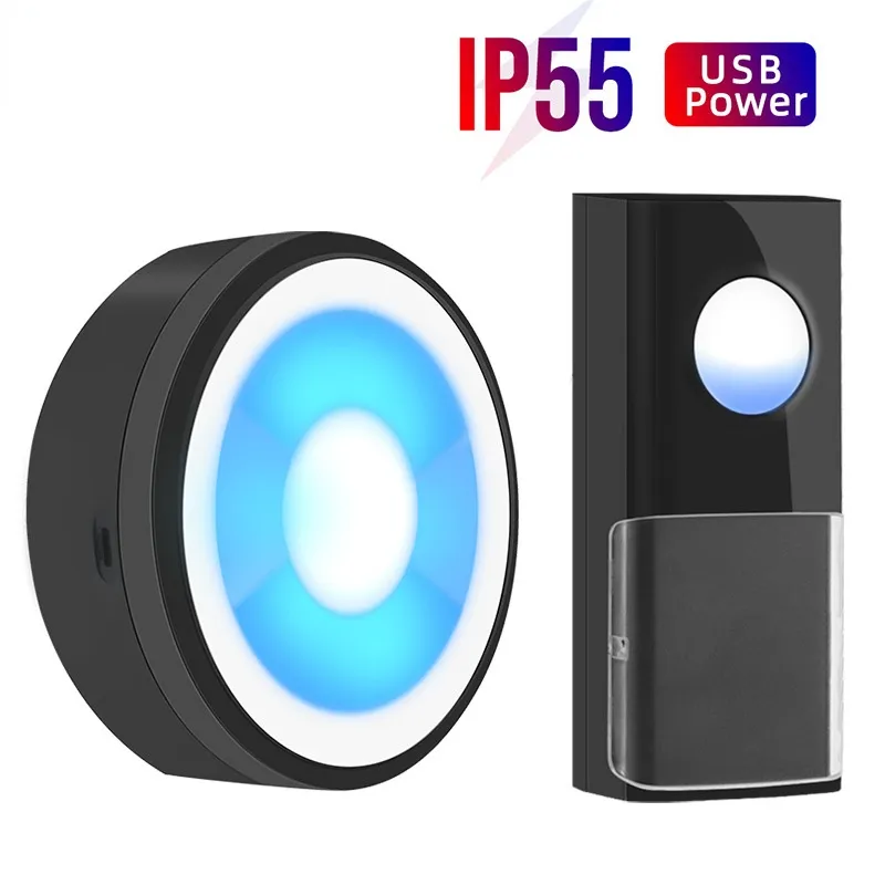 Homlly IP55 Wireless Waterproof Home Doorbell With 58 Melodies