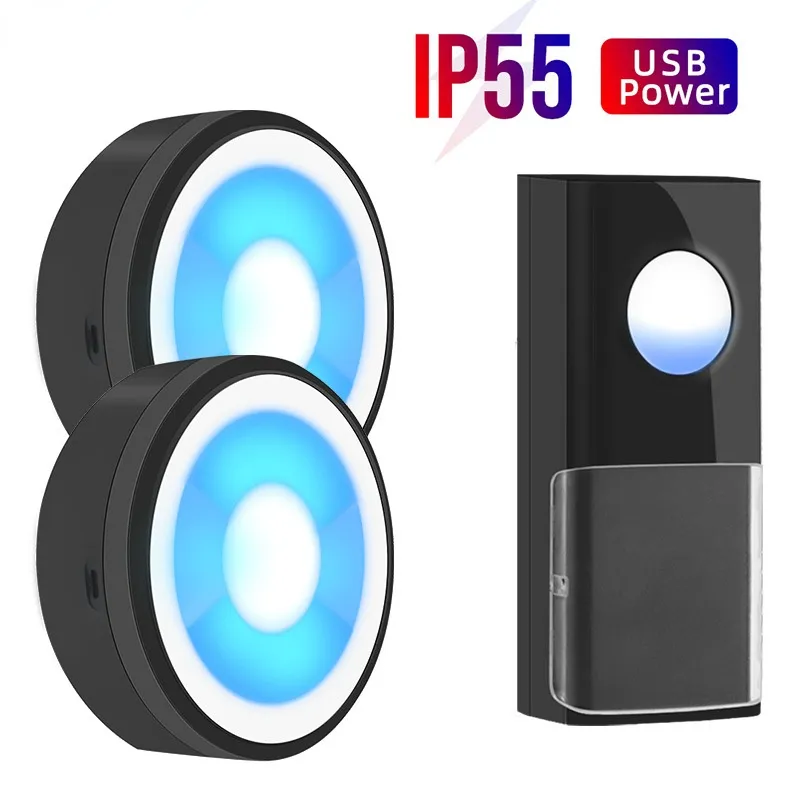 Homlly IP55 Wireless Waterproof Home Doorbell With 58 Melodies