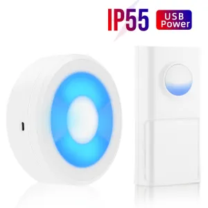 Homlly IP55 Wireless Waterproof Home Doorbell With 58 Melodies