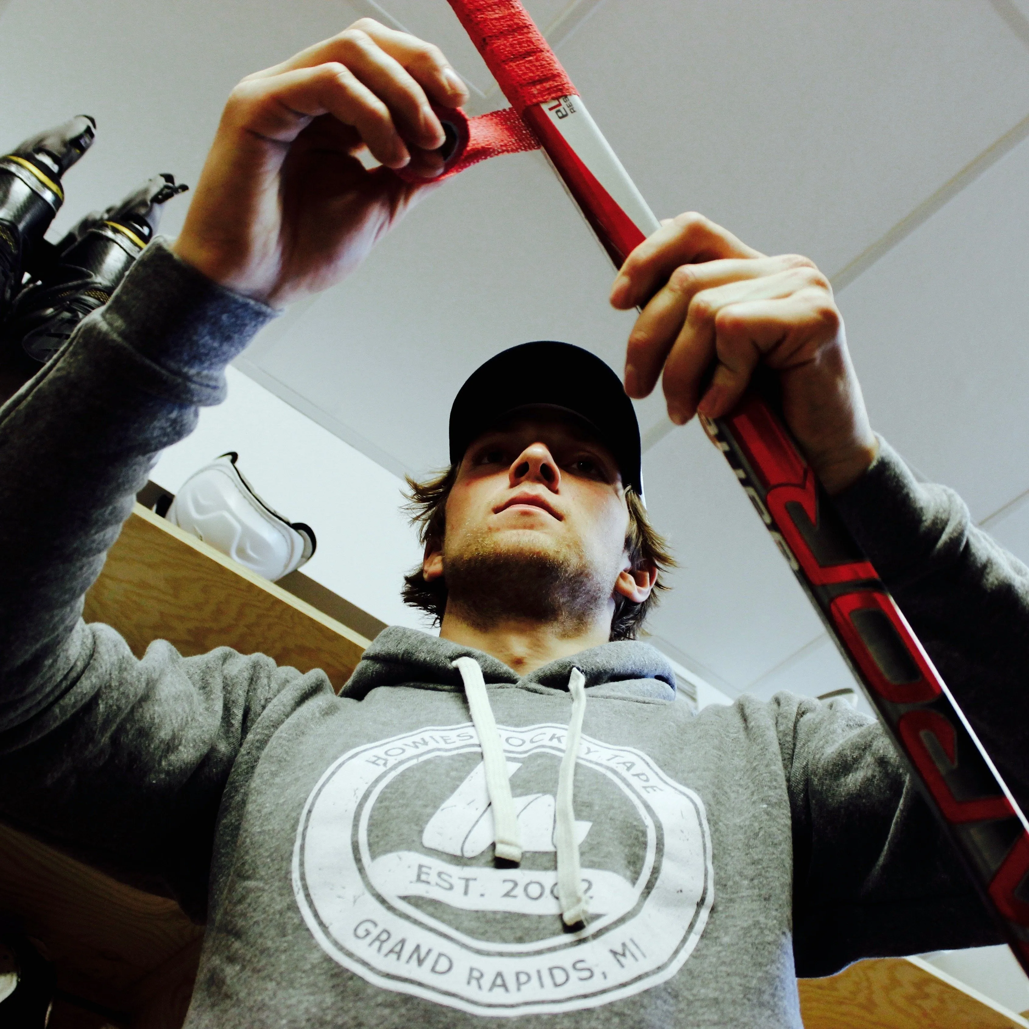 Howies Red Stretchy Grip Hockey Tape