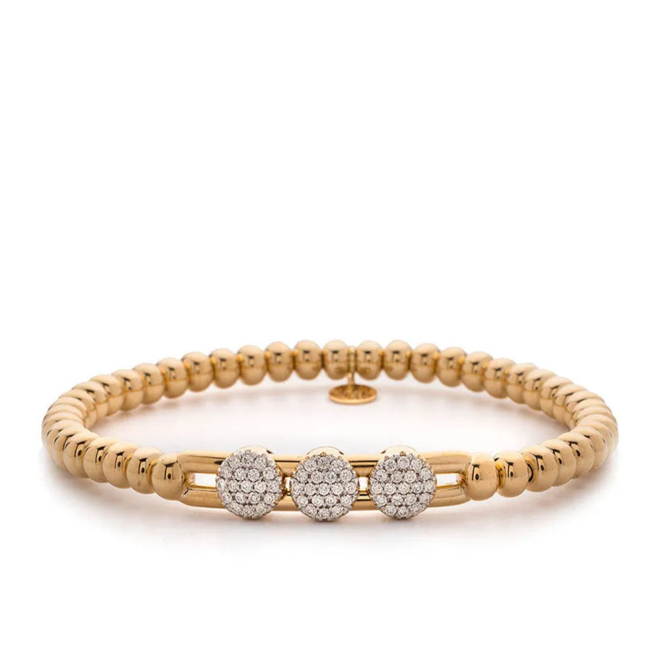 Hulchi Belluni 'Tresore’ Trio Slider Stretch Bracelet (20395)
