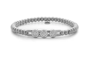 Hulchi Belluni 'Tresore’ Trio Slider Stretch Bracelet (20395)