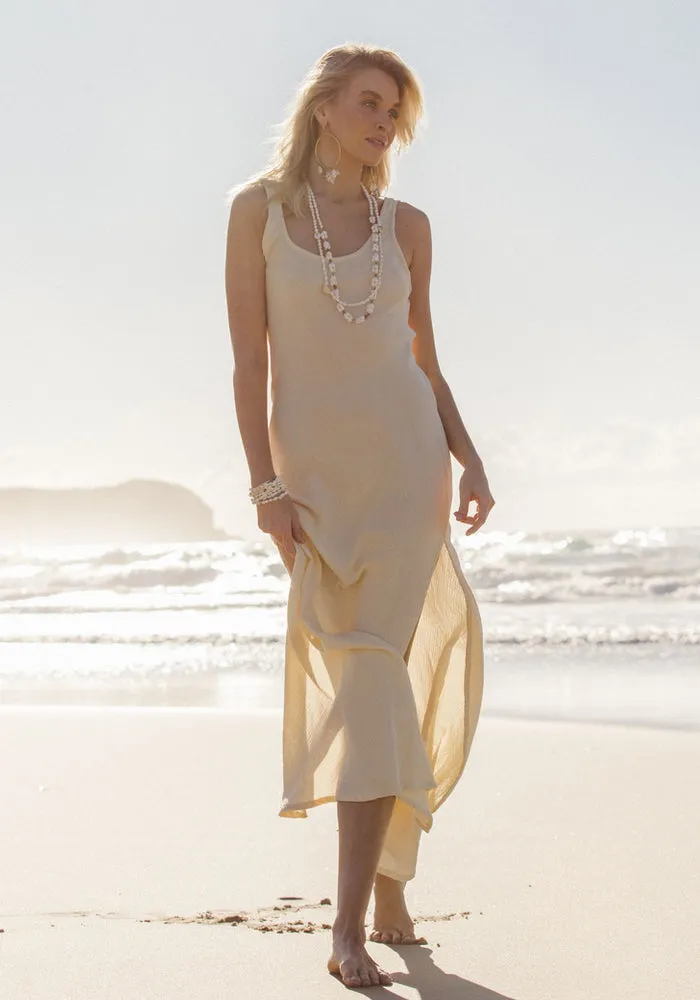 Island Strappy Dress - Butter