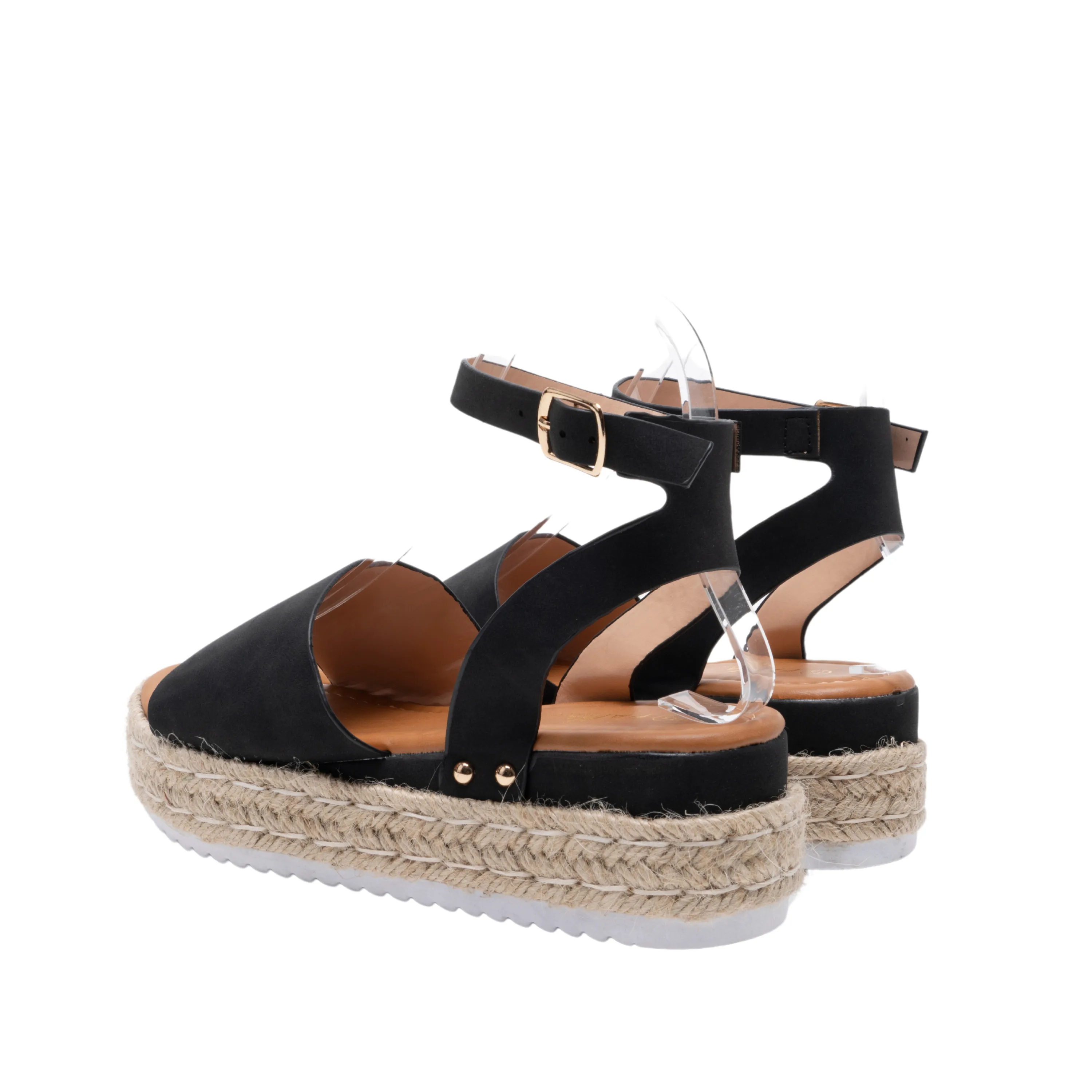 IVACHY Women's espadrille sandals- Platform Wedges- Ankle Strap- VEGAN -Ladies UK Size 3 to 7.5 BG-735