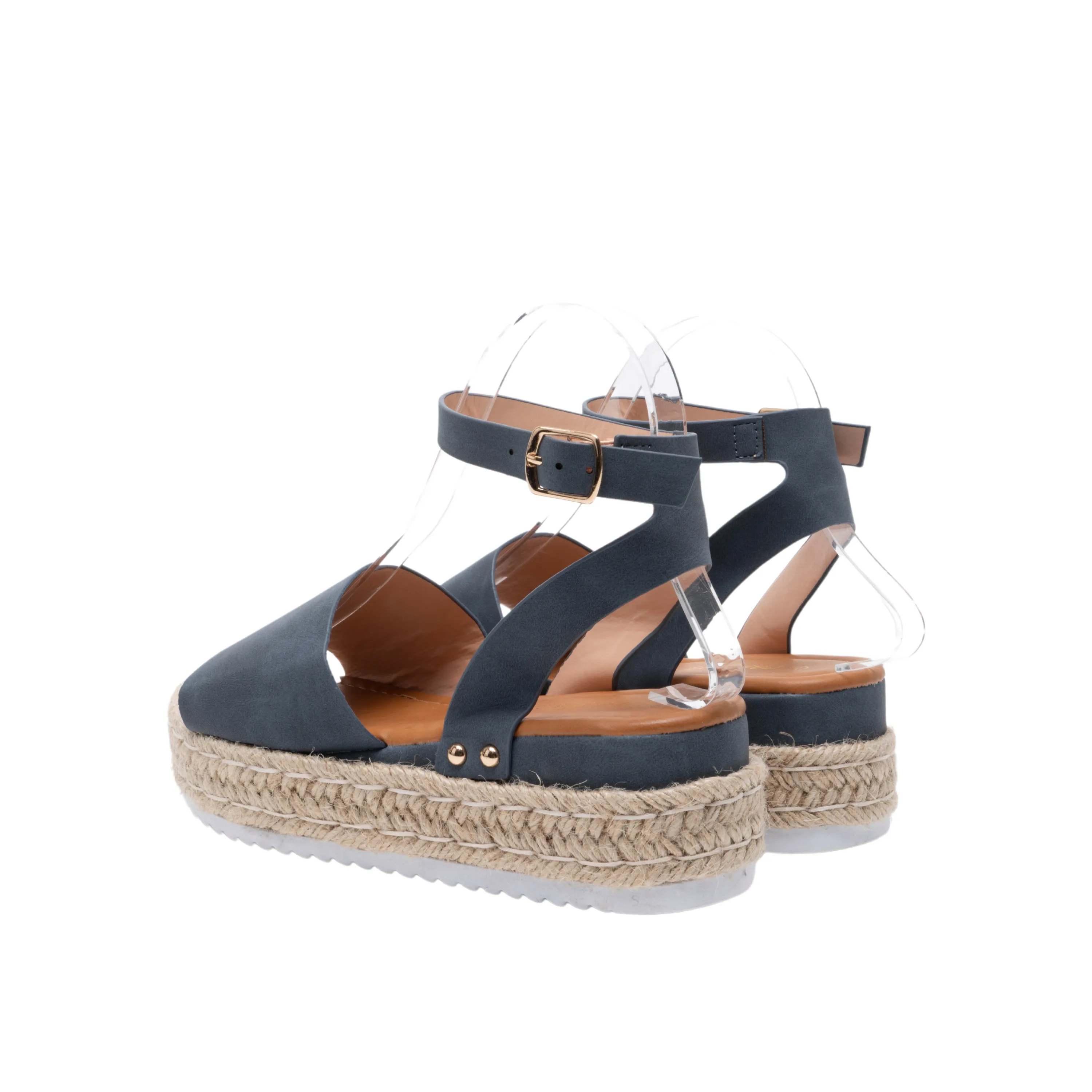 IVACHY Women's espadrille sandals- Platform Wedges- Ankle Strap- VEGAN -Ladies UK Size 3 to 7.5 BG-735