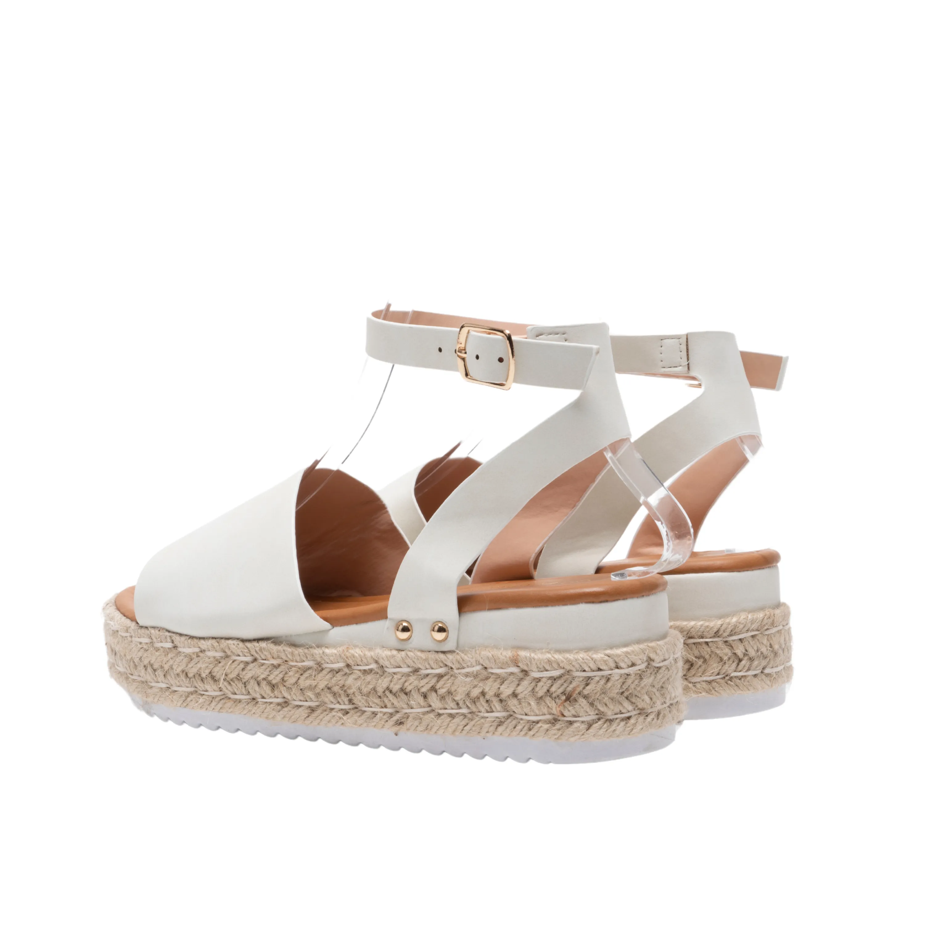 IVACHY Women's espadrille sandals- Platform Wedges- Ankle Strap- VEGAN -Ladies UK Size 3 to 7.5 BG-735