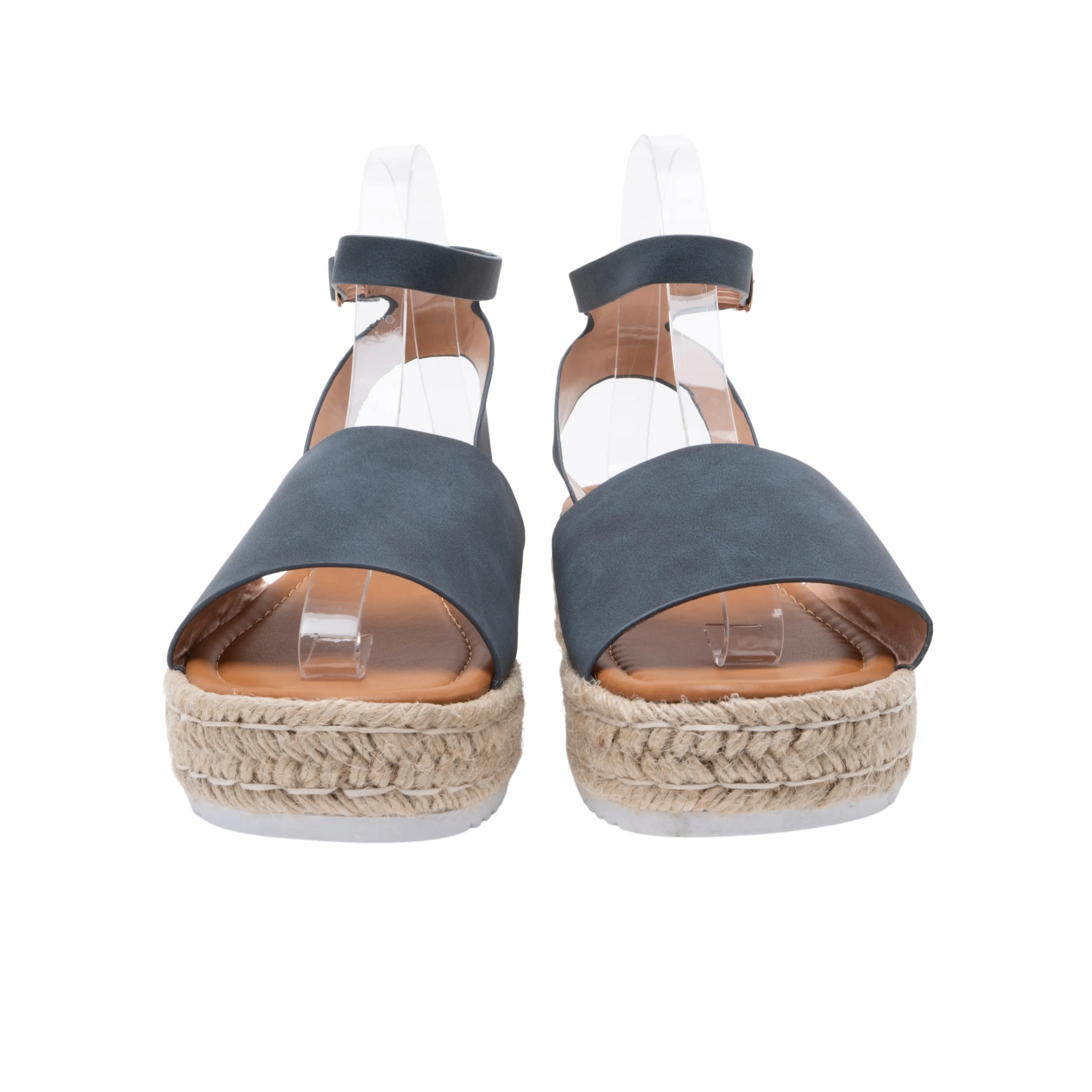 IVACHY Women's espadrille sandals- Platform Wedges- Ankle Strap- VEGAN -Ladies UK Size 3 to 7.5 BG-735