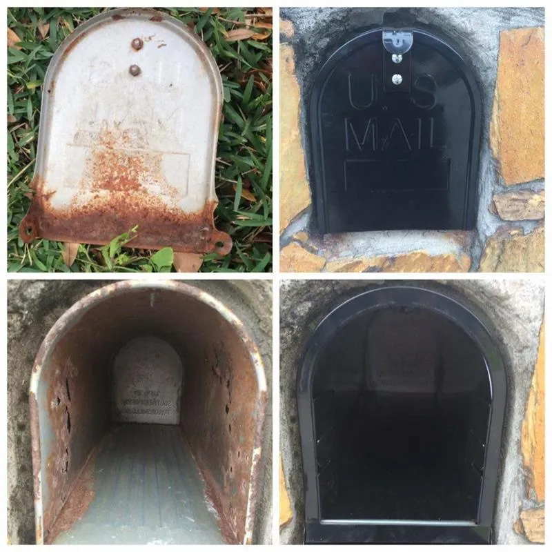 Jumbo 11"(w) x 14"(h) Rust Sleeve and RetroFit Door Combo- Black