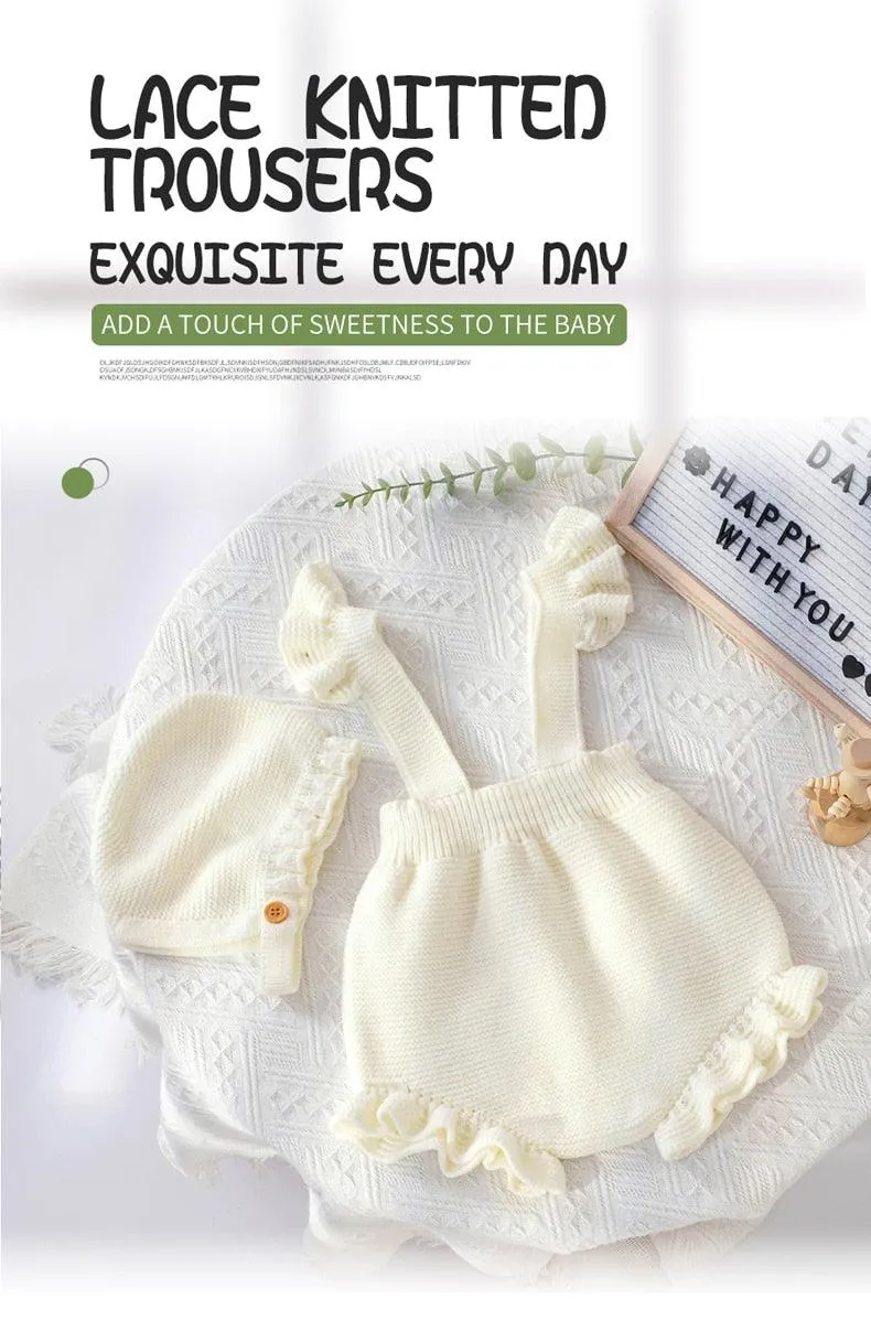Knitted Strappy Overall Set