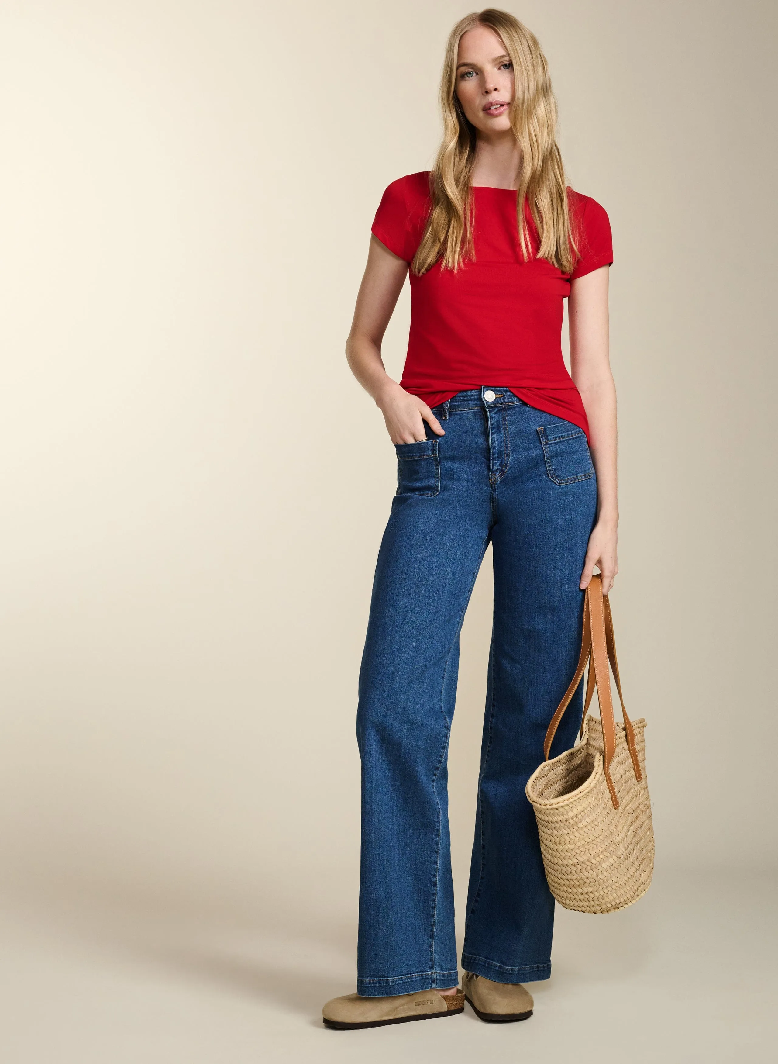 Kylie LENZING™ ECOVERO™ Top | Crimson Red