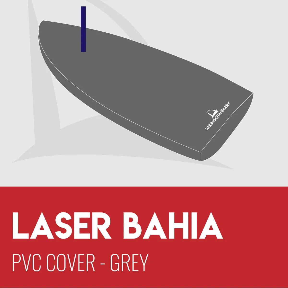 Laser Bahia Flat Boat Cover - PVC Grey