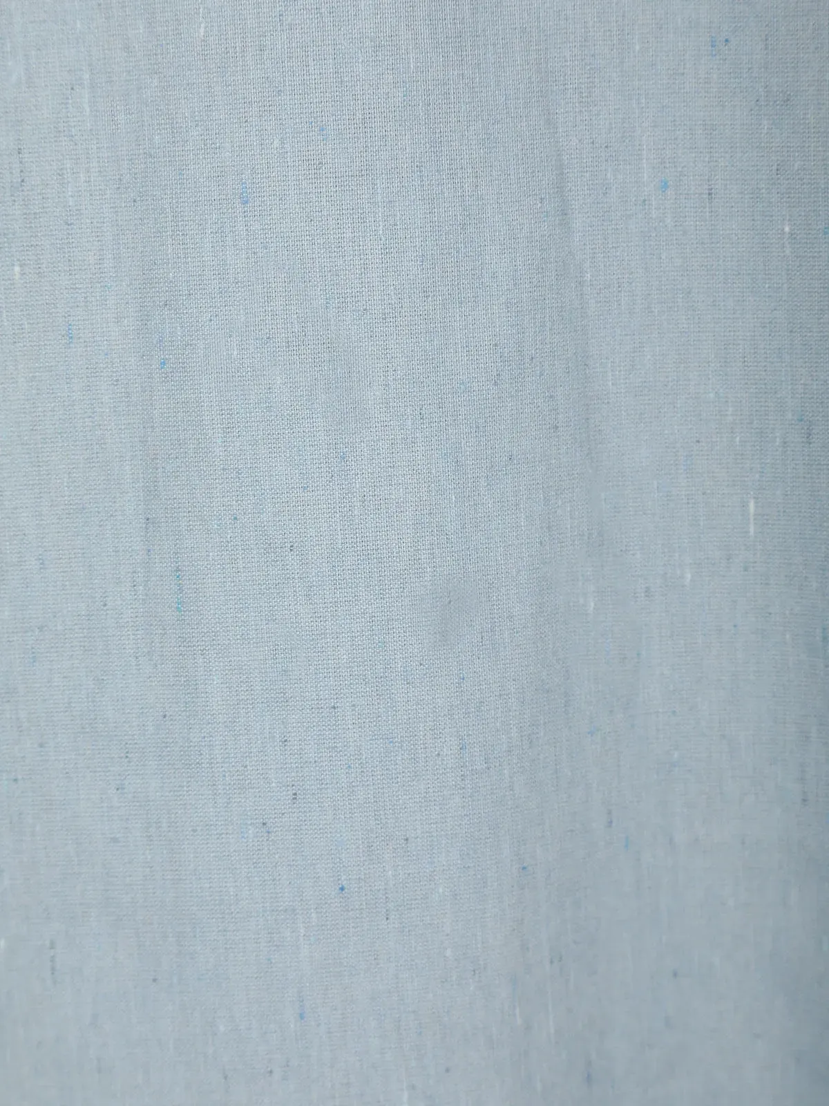 Light Blue Floral Designed Cotton Kurti