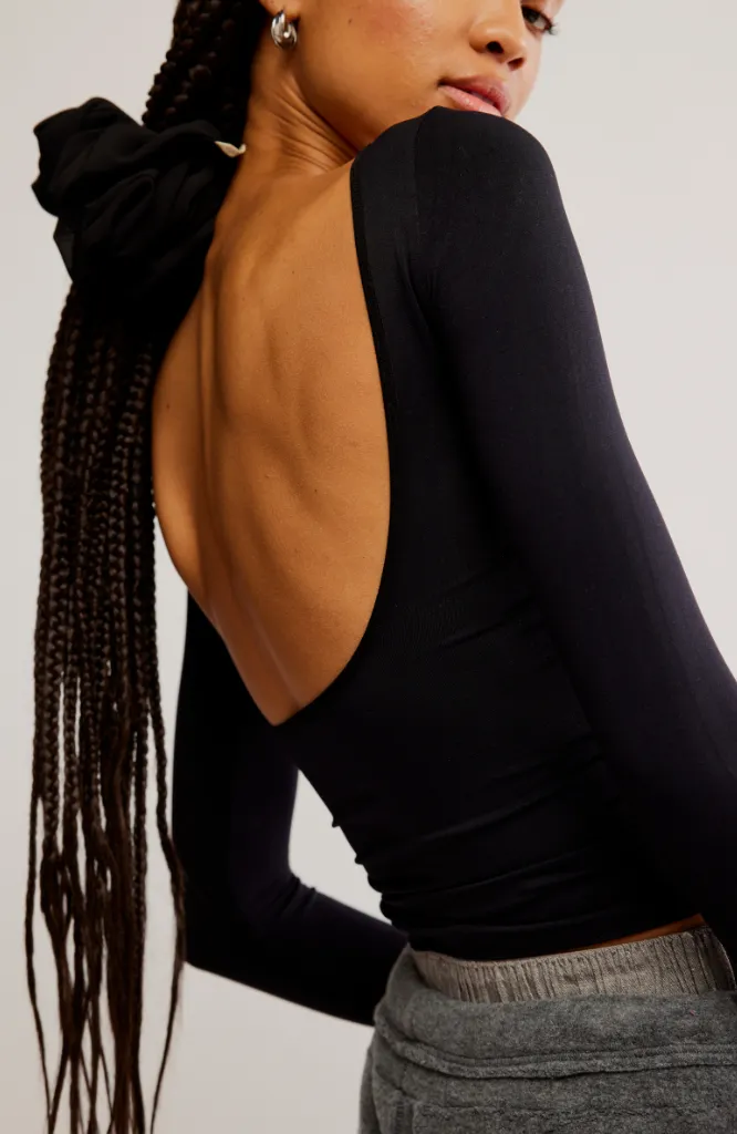Low Back Seamless Longsleeve