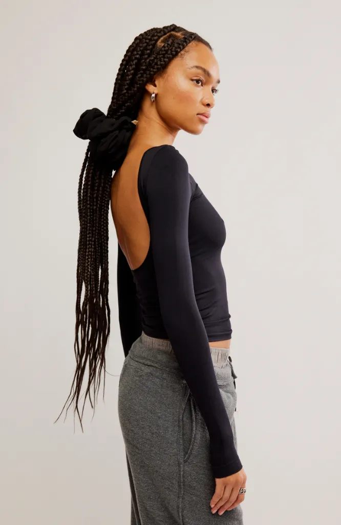 Low Back Seamless Longsleeve
