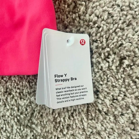 LULULEMON ATHLETICA Flow Y Strappy Bra Nulu Light Support, A–C Cups 10 LL-28