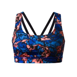 Lululemon Energy Exhale Sport Bra Mini Paint Storm Harbor Blue Multi Size 8