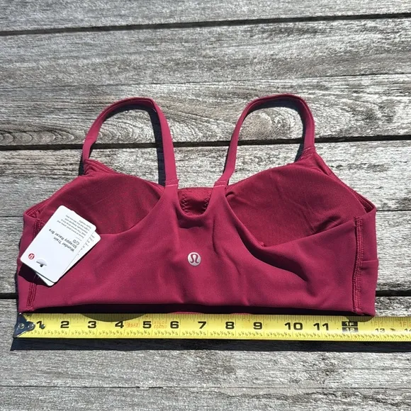 Lululemon Wunder Train Strappy Racer Bra Magenta Smoke Pink size 8 NWT