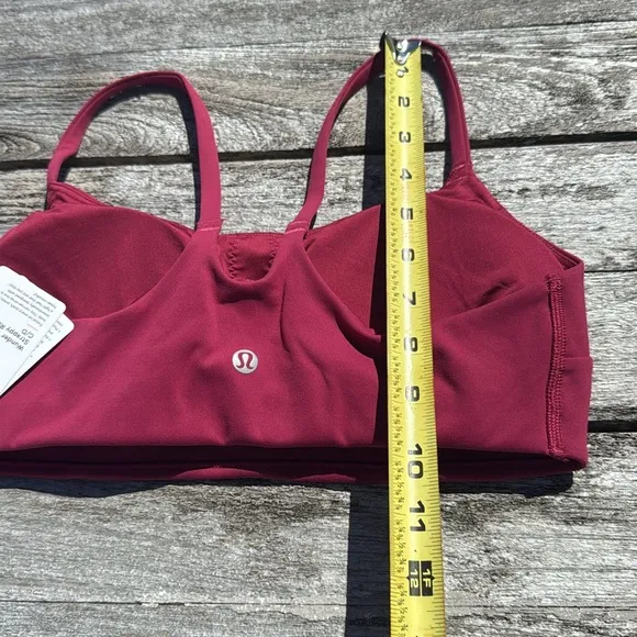 Lululemon Wunder Train Strappy Racer Bra Magenta Smoke Pink size 8 NWT