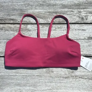 Lululemon Wunder Train Strappy Racer Bra Magenta Smoke Pink size 8 NWT