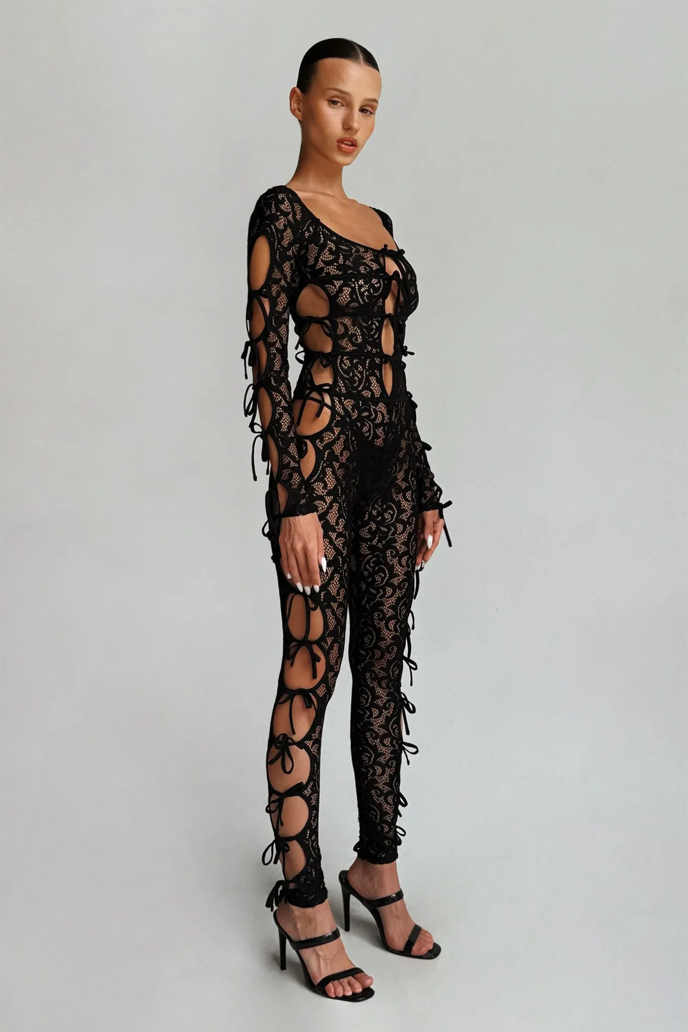LYSANDRA CATSUIT - BLACK