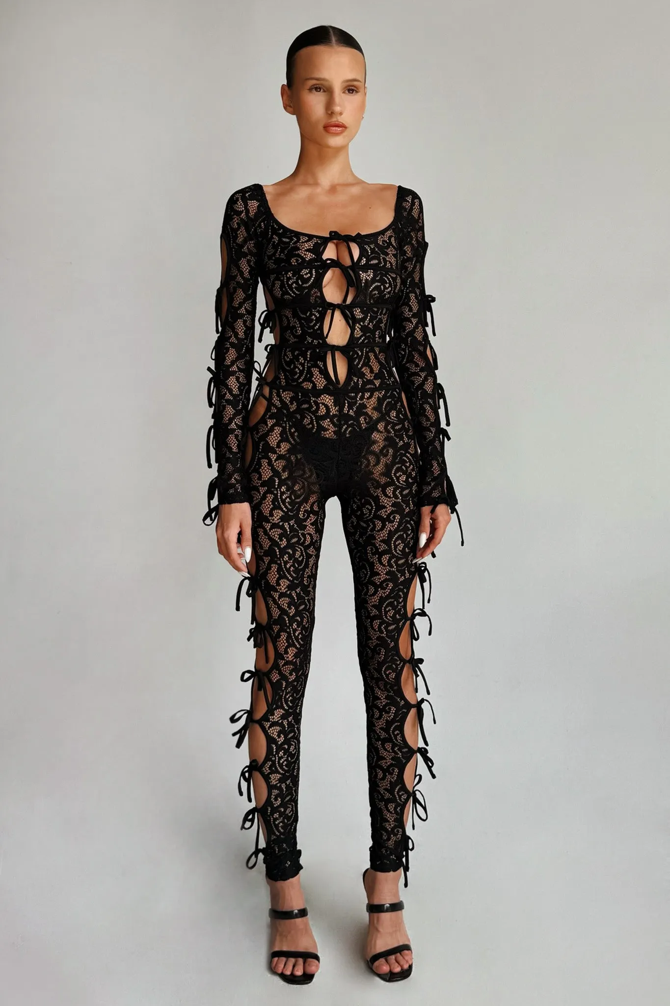LYSANDRA CATSUIT - BLACK