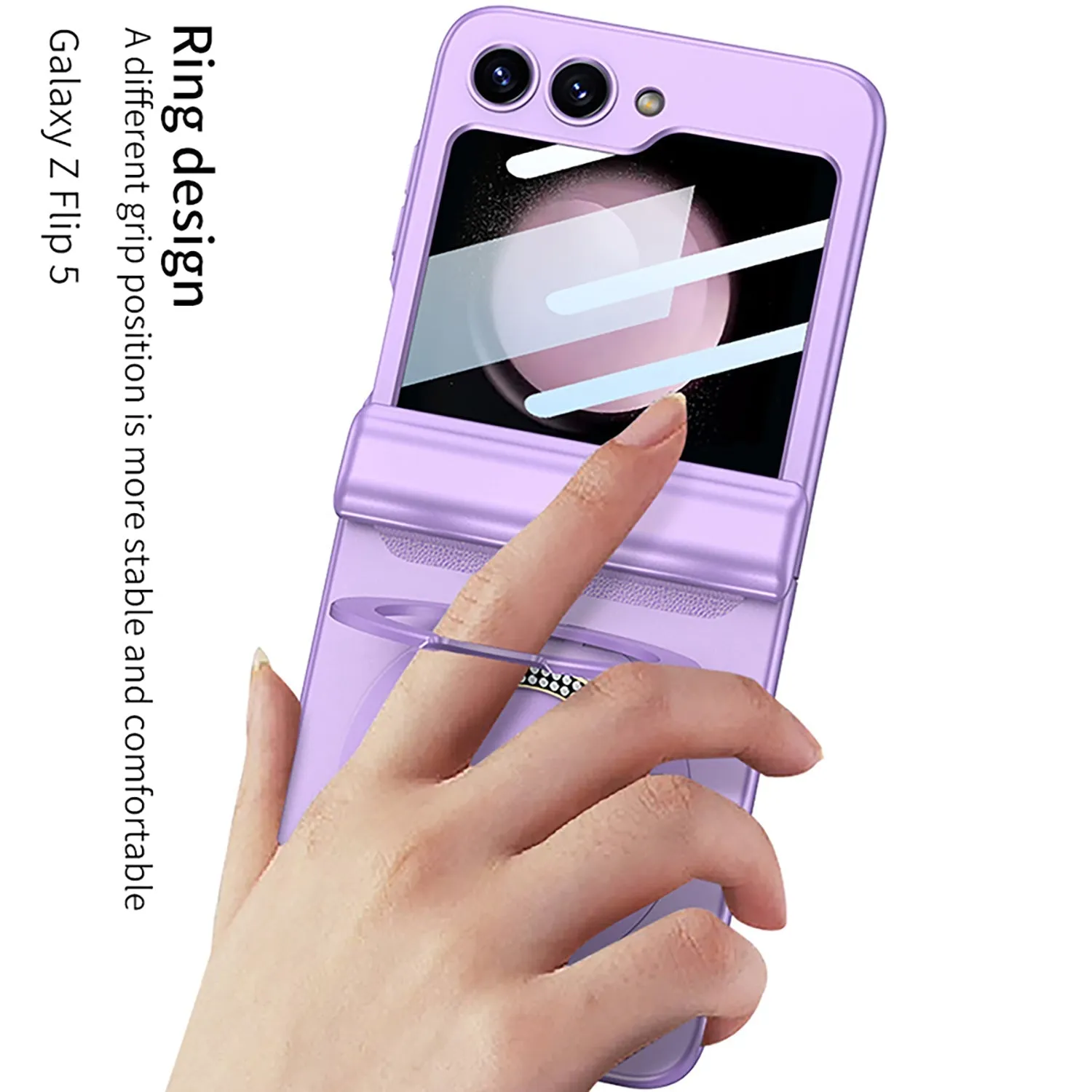 Magnetic Hinge Bracket All-included Shockproof Phone Case For Samsung Galaxy Flip 5/4/3