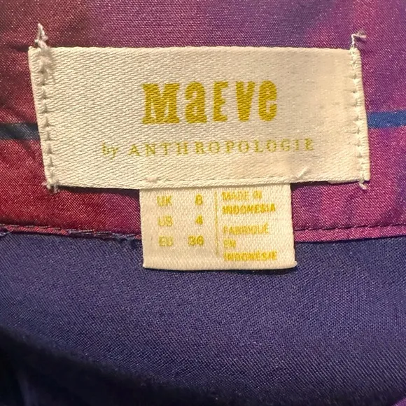 Mauve by Anthropology Sorbonne A-Line Skirt