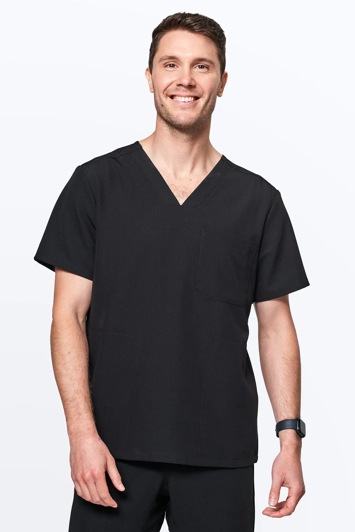 Men's 3-Pocket Scrub Top
