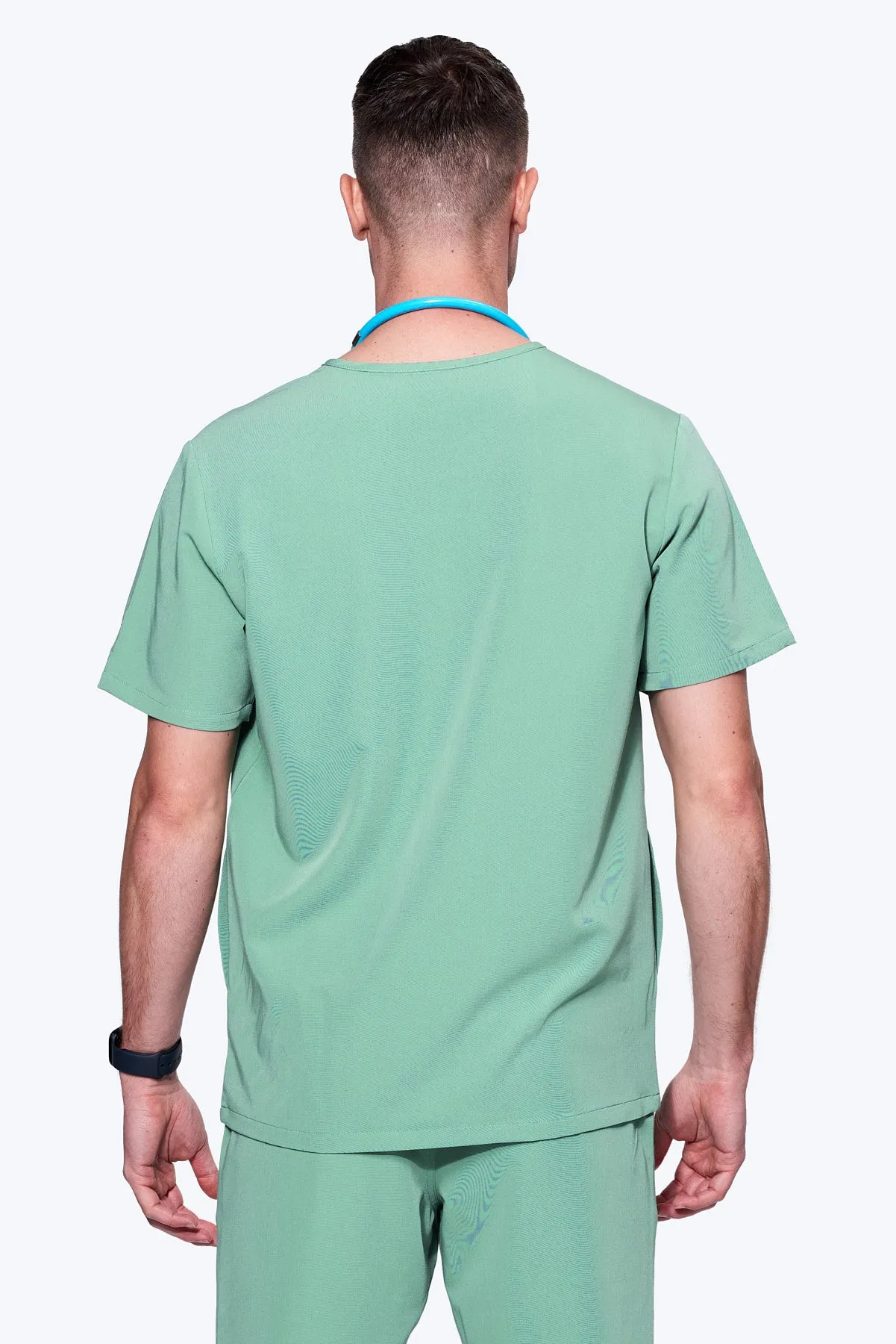 Men's 3-Pocket Scrub Top
