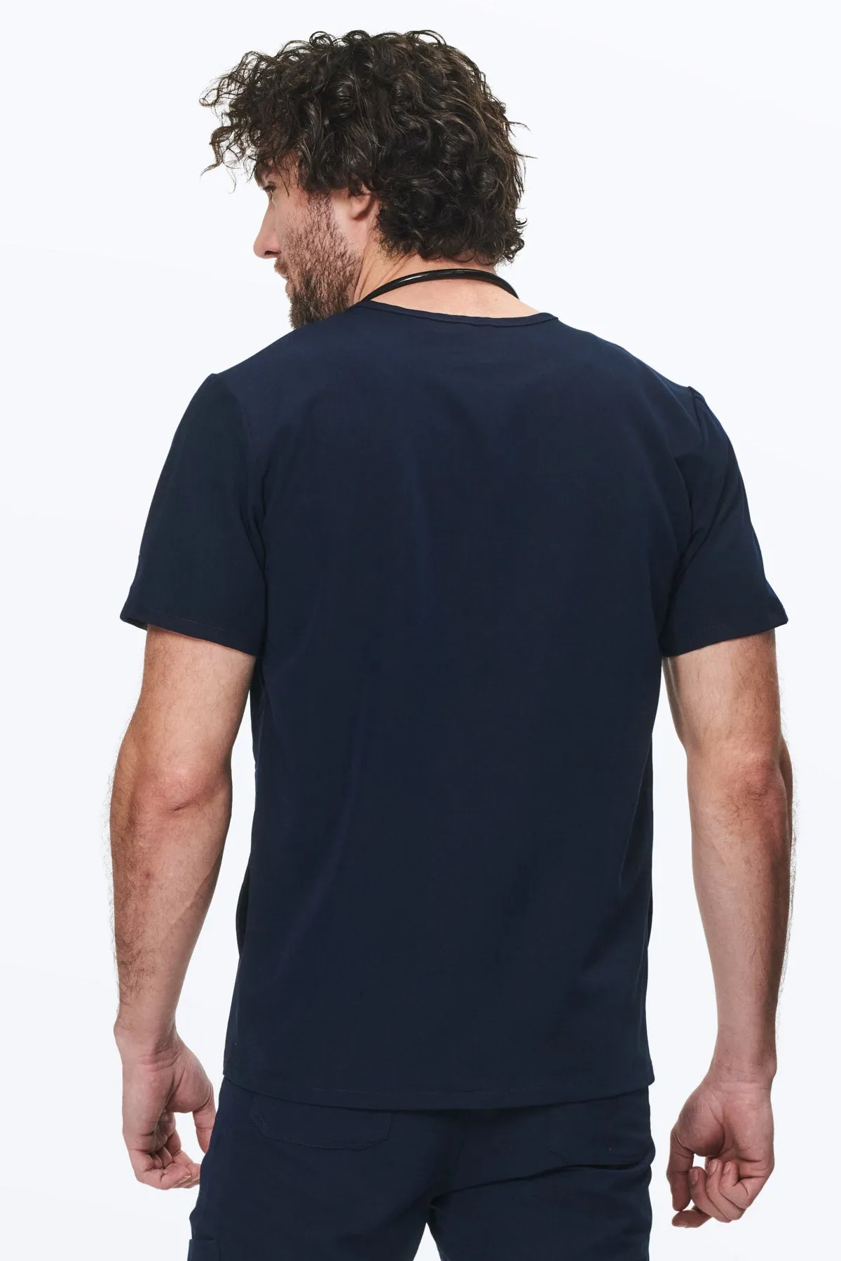 Men's 3-Pocket Scrub Top