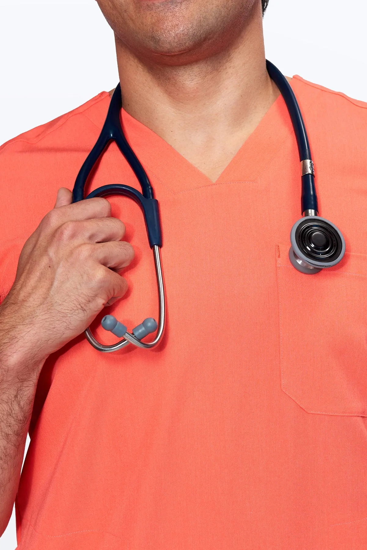 Men's 3-Pocket Scrub Top