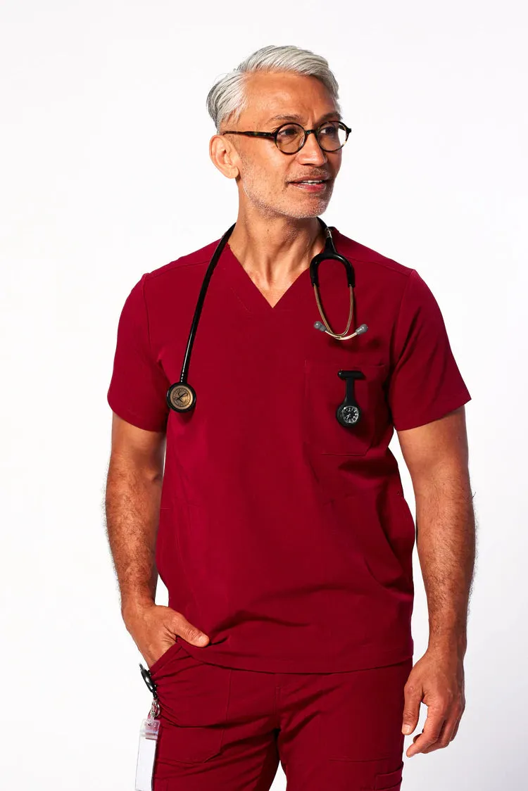 Men's 3-Pocket Scrub Top