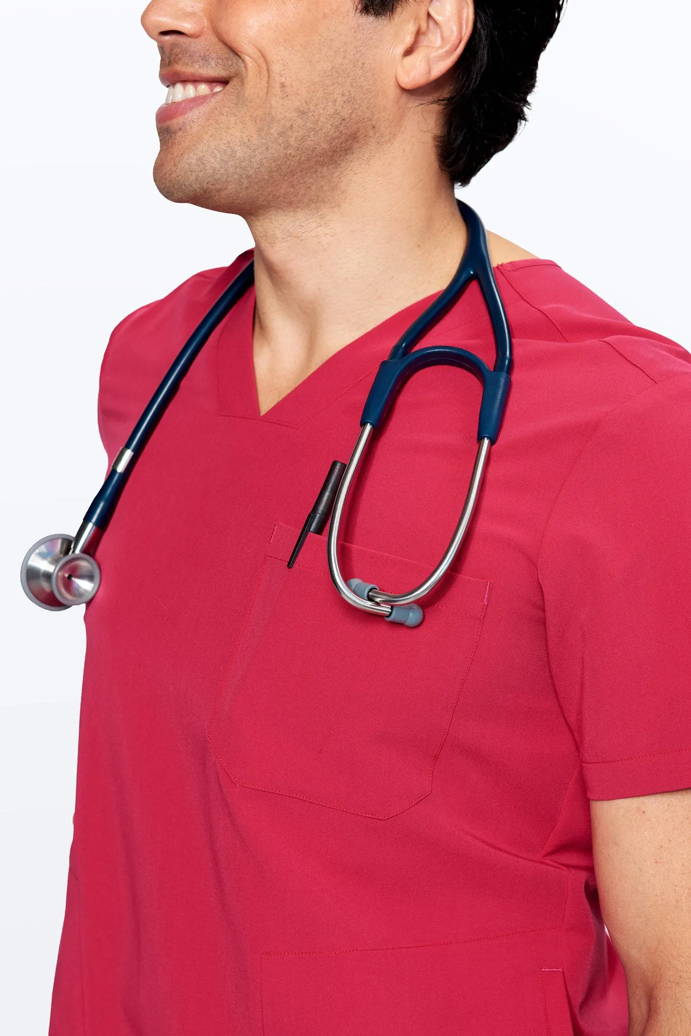 Men's 3-Pocket Scrub Top